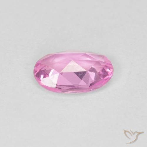 Saphir Rose naturelle ovale, 0.45 ct, VVS
