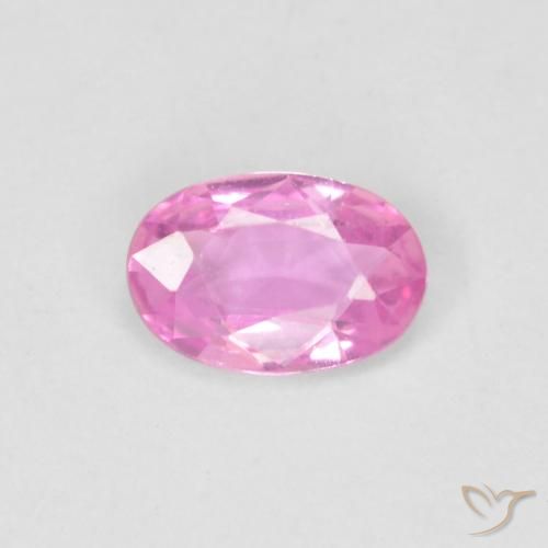 0.44ct Naturel Rose vif Saphir, ovale, VVS