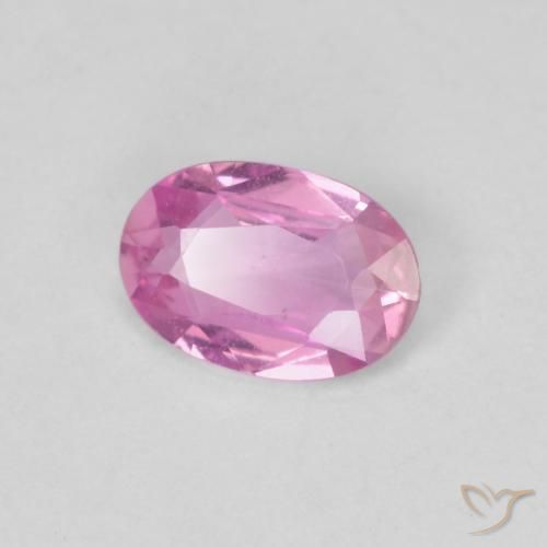 Saphir Pourpre-rose naturelle ovale, 0.38 ct, VVS-VS