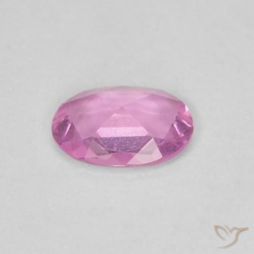 Saphir Pourpre-rose naturelle ovale, 0.38 ct, VVS-VS