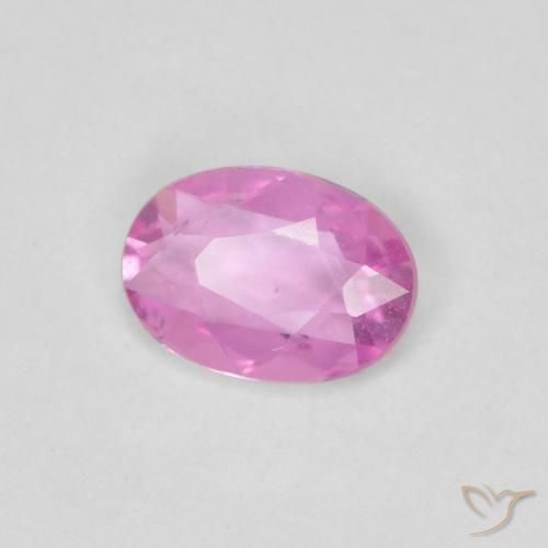 Saphir Pourpre intense naturelle ovale, 0.37 ct, VVS-VS