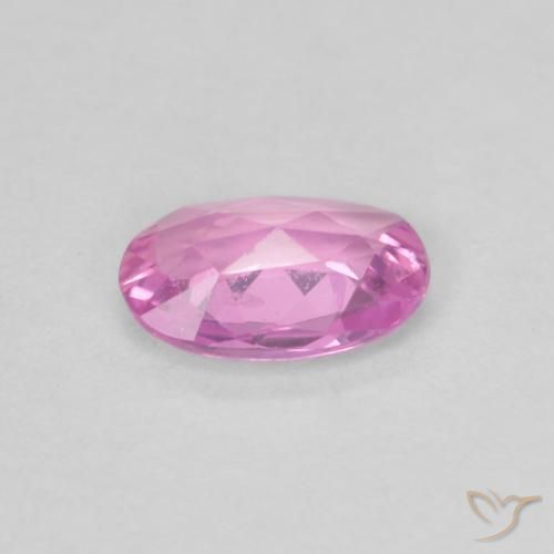 Saphir Pourpre intense naturelle ovale, 0.40 ct, VVS-VS