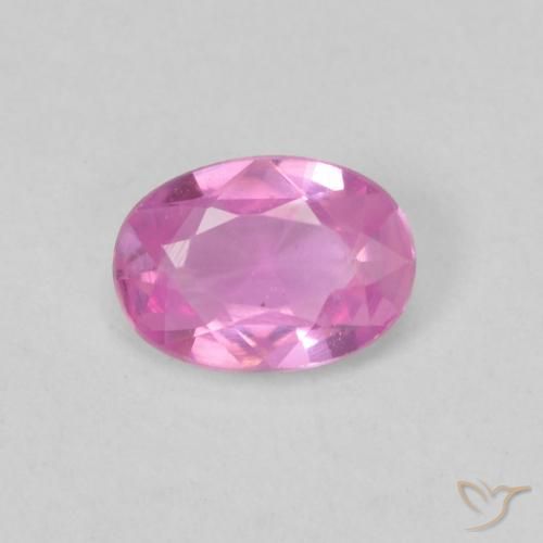 0.47ct Naturel Pourpre rose vif Saphir, ovale, VVS-VS
