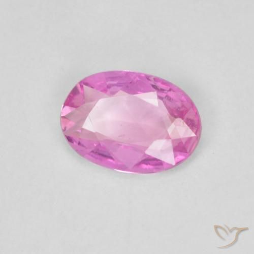 Saphir Pourpre-rose naturelle ovale, 0.39 ct, VVS-VS