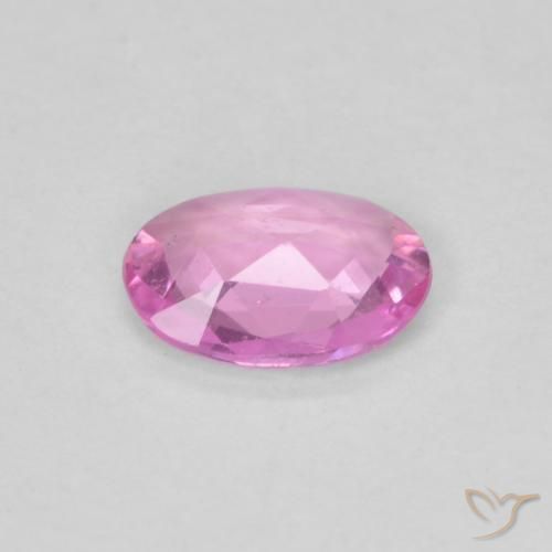 Saphir Pourpre-rose naturelle ovale, 0.39 ct, VVS-VS