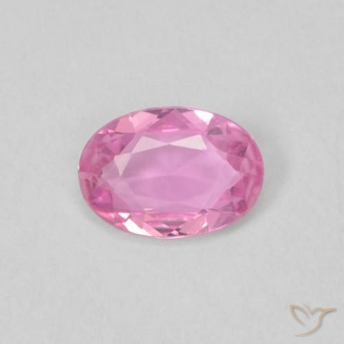 0.40ct Naturel Rose moyen Saphir, ovale, VVS