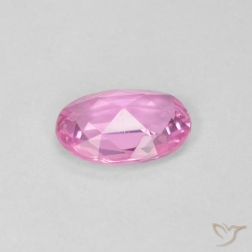 Saphir Rose moyen naturelle ovale, 0.40 ct, VVS