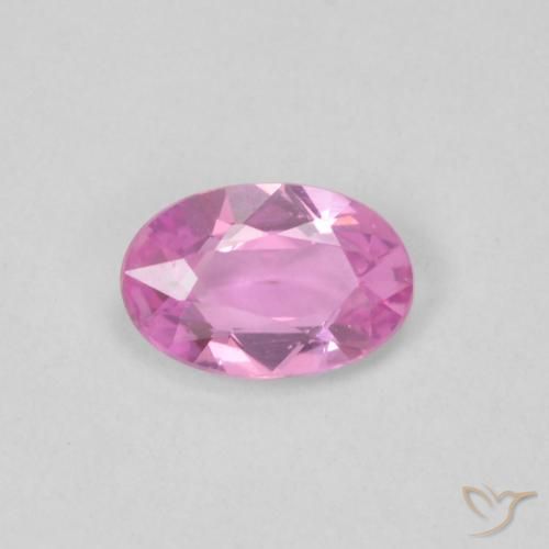 0.41ct Naturel Rose moyen Saphir, ovale, VVS