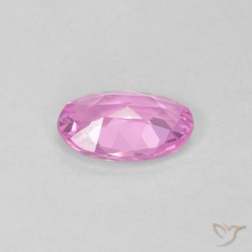 Saphir Rose moyen naturelle ovale, 0.41 ct, VVS