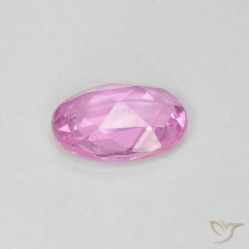 Saphir Rose moyen naturelle ovale, 0.46 ct, VVS