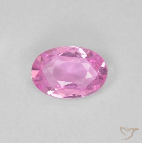 0.42ct Naturel Rose moyen Saphir, ovale, VVS