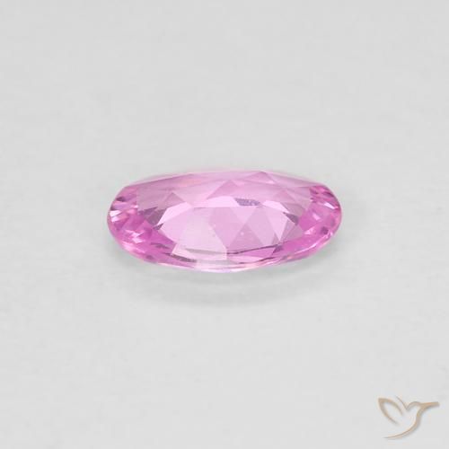 Saphir Rose clair naturelle ovale, 0.35 ct, VVS