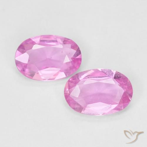 0.85ctw Naturel Rose clair Saphir, ovale, VS