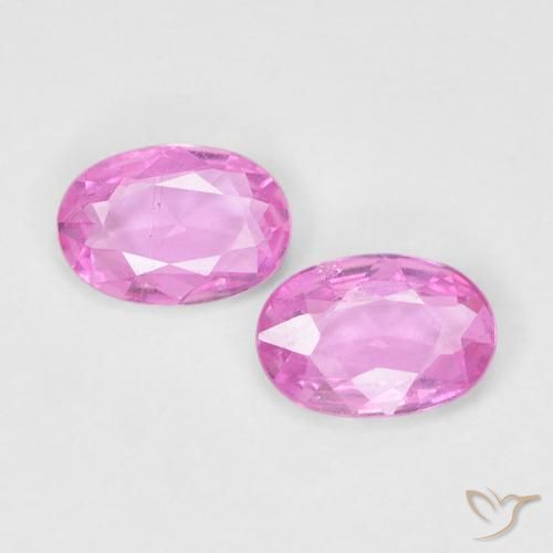 0.72ctw Naturel Rose vif Saphir, ovale, VS, Photo A