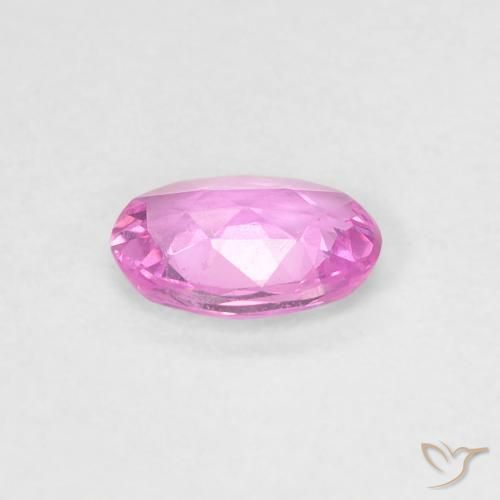 Saphir Pourpre-rose naturelle ovale, 0.40 ct, VVS