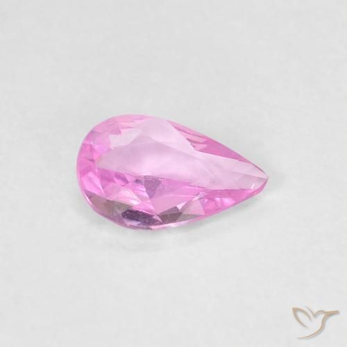 Saphir Pourpre-rose naturelle En forme de poire, 0.29 ct, VVS