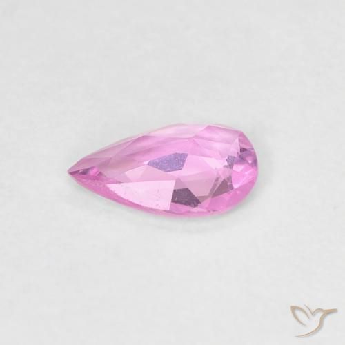 Saphir Pourpre-rose naturelle En forme de poire, 0.29 ct, VVS