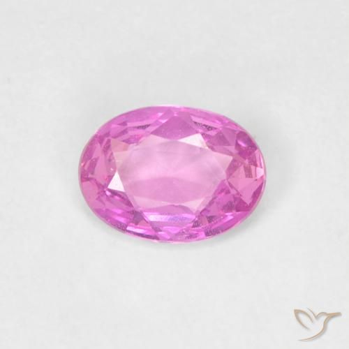 0.37ct Naturel Pourpre rose vif Saphir, ovale, VVS