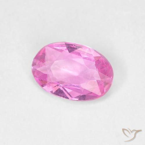 Saphir Pourpre-rose naturelle ovale, 0.44 ct, VVS