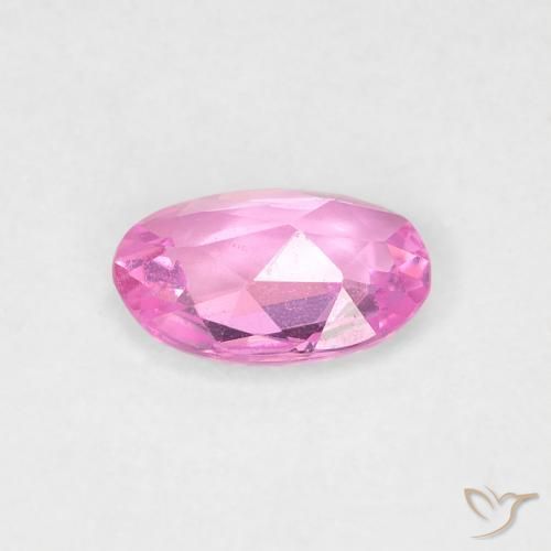 Saphir Pourpre-rose naturelle ovale, 0.44 ct, VVS