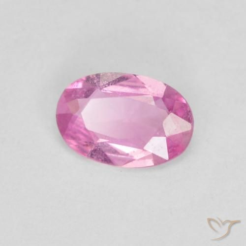 Saphir Rose naturelle ovale, 0.38 ct, VS