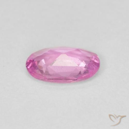 Saphir Rose naturelle ovale, 0.38 ct, VS