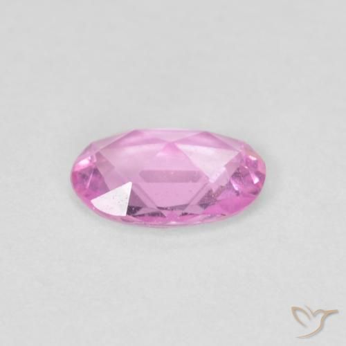 Saphir Rose vif naturelle ovale, 0.39 ct, VS