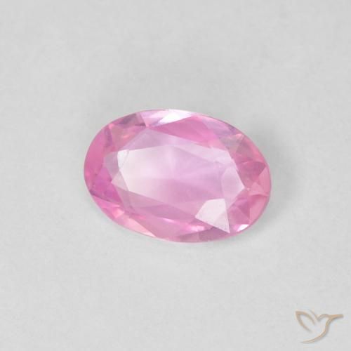 Saphir Rose naturelle ovale, 0.37 ct, VVS
