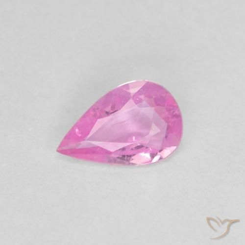 0.30ct Naturel Rose vif Saphir, En forme de poire, VS