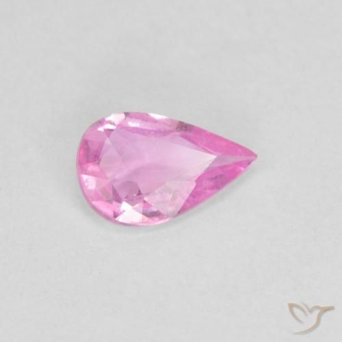 Saphir Rose vif naturelle En forme de poire, 0.30 ct, VS