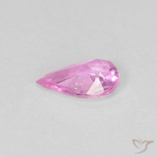 Saphir Rose vif naturelle En forme de poire, 0.30 ct, VS