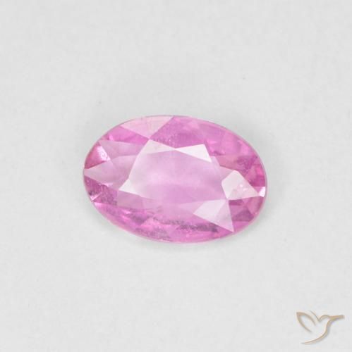 Saphir Rose vif naturelle ovale, 0.34 ct, VS