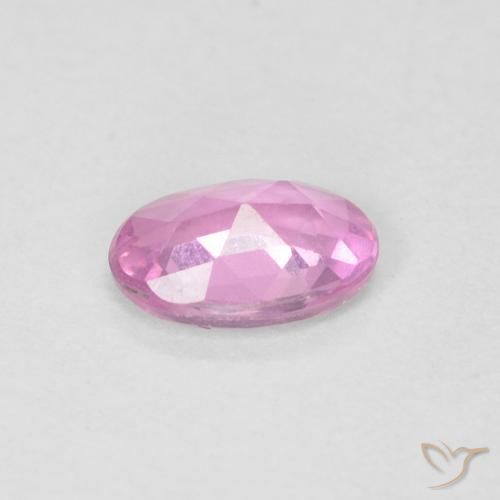Saphir Rose naturelle ovale, 0.48 ct, VS
