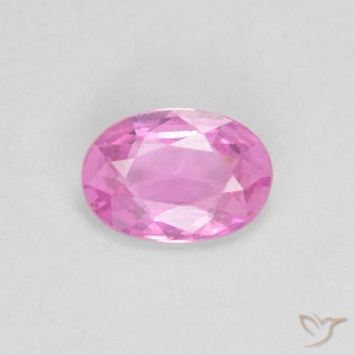 0.44ct Naturel Rose vif Saphir, ovale, VS