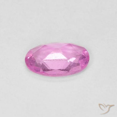 Saphir Rose naturelle ovale, 0.41 ct, VS