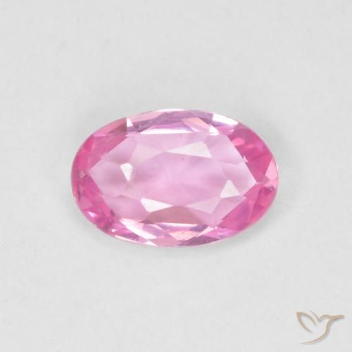 0.47ct Naturel Rose vif Saphir, ovale, VVS