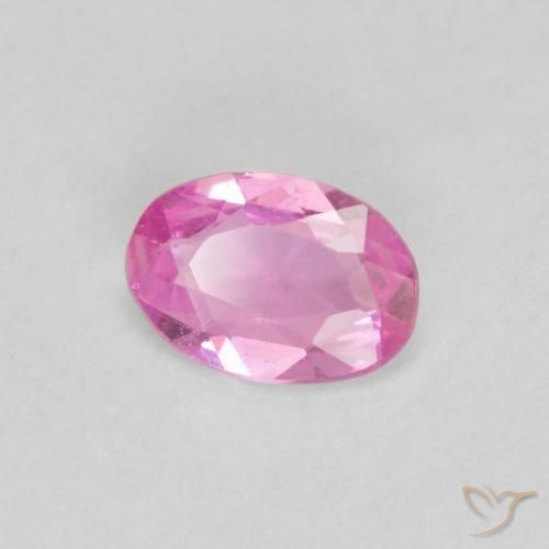 Saphir Rose naturelle ovale, 0.37 ct, VVS