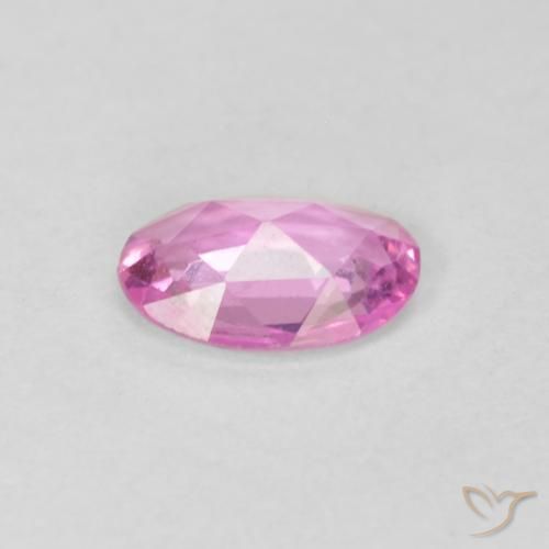 Saphir Rose naturelle ovale, 0.37 ct, VVS