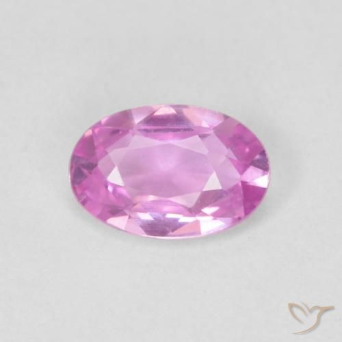 0.51ct Naturel Pourpre-rose Saphir, ovale, VVS