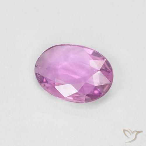 Saphir Rose clair naturelle ovale, 0.54 ct, VS