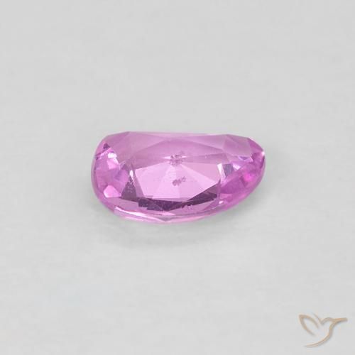 Saphir Rose pourpre royal léger naturelle Fantaisie, 0.40 ct, VS