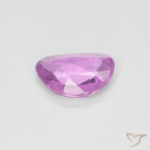 Saphir Rose pourpre royal léger naturelle Fantaisie, 0.55 ct, VS