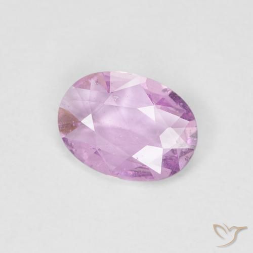 Saphir Rose clair naturelle ovale, 0.64 ct, VS