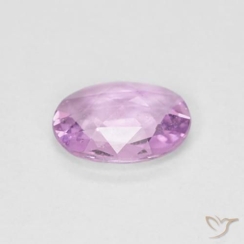Saphir Rose clair naturelle ovale, 0.64 ct, VS