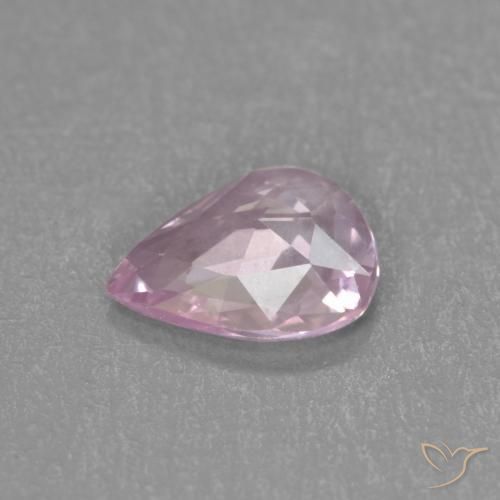 Saphir Ton rose cerise naturelle En forme de poire, 0.33 ct, VVS