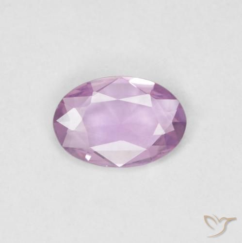 Saphir Violet clair naturelle ovale, 0.31 ct, VVS