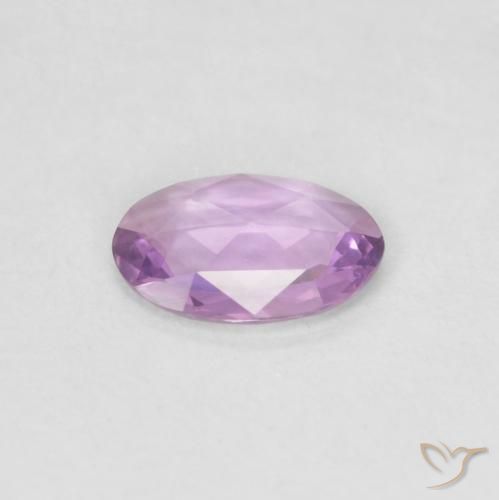 Saphir Violet clair naturelle ovale, 0.31 ct, VVS