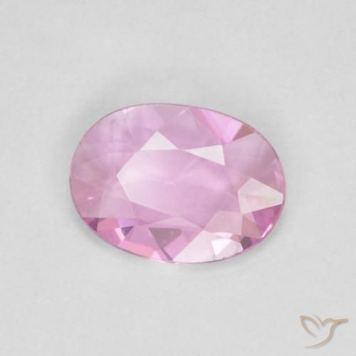 Saphir Rose naturelle ovale, 0.48 ct, VVS