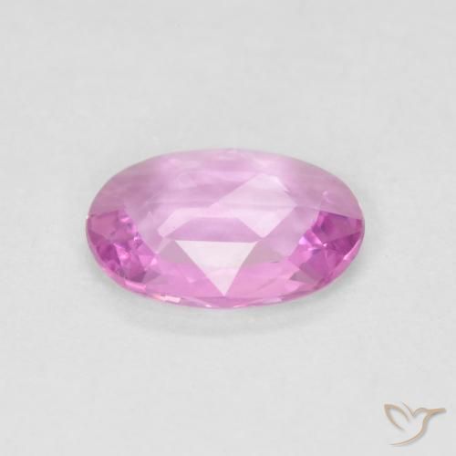 Saphir Rose naturelle ovale, 0.48 ct, VVS