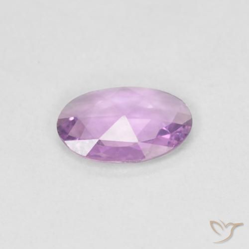 Saphir Pourpre rose naturelle ovale, 0.32 ct, VVS